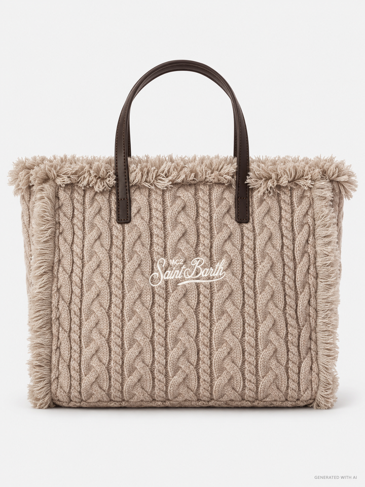 Borsa Colette in maglia a trecce
