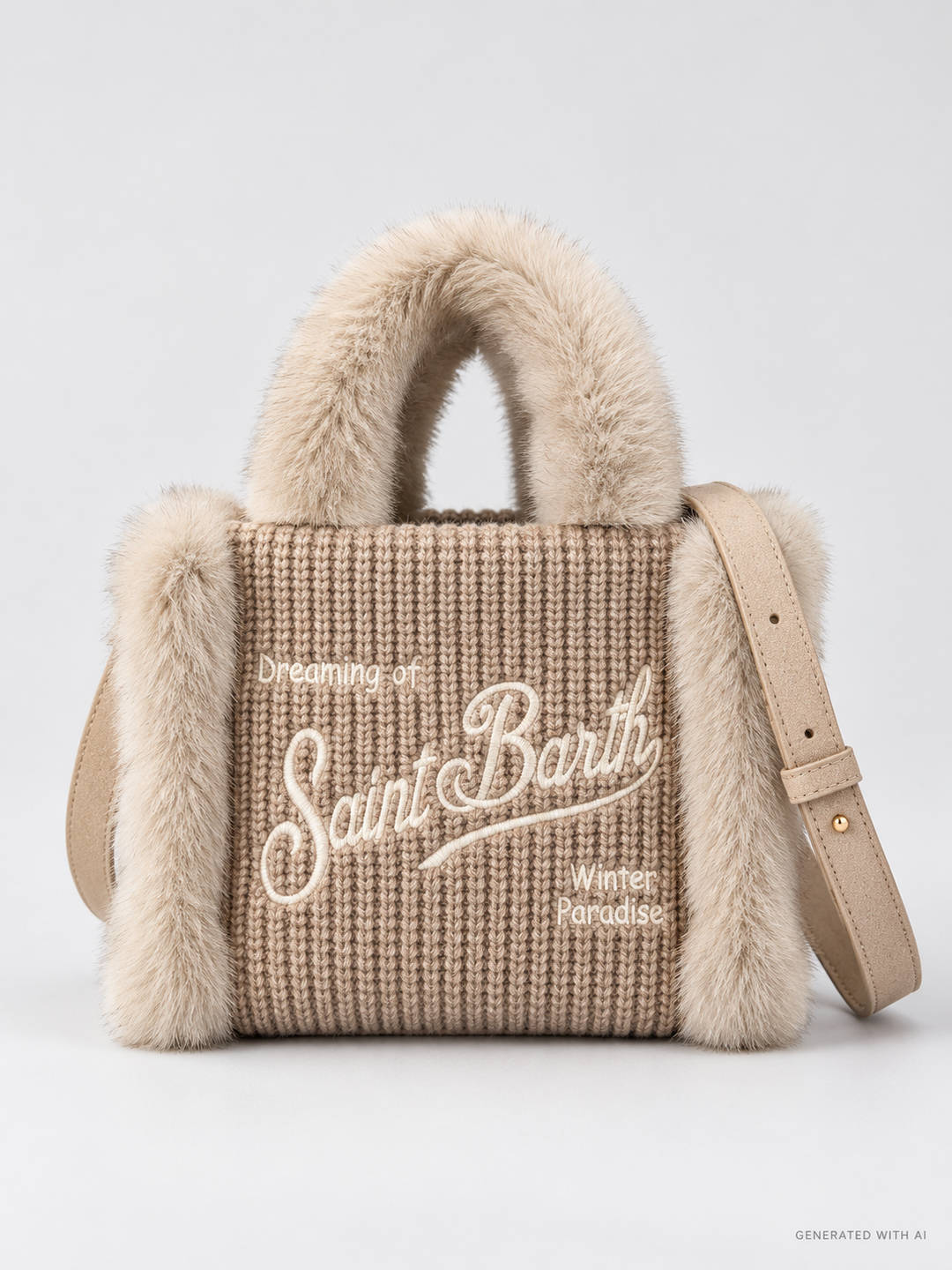 Borsa Vanity Mini Shearling