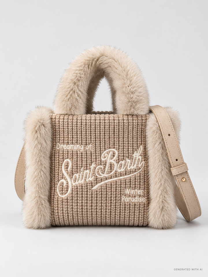 Borsa Vanity Mini Shearling