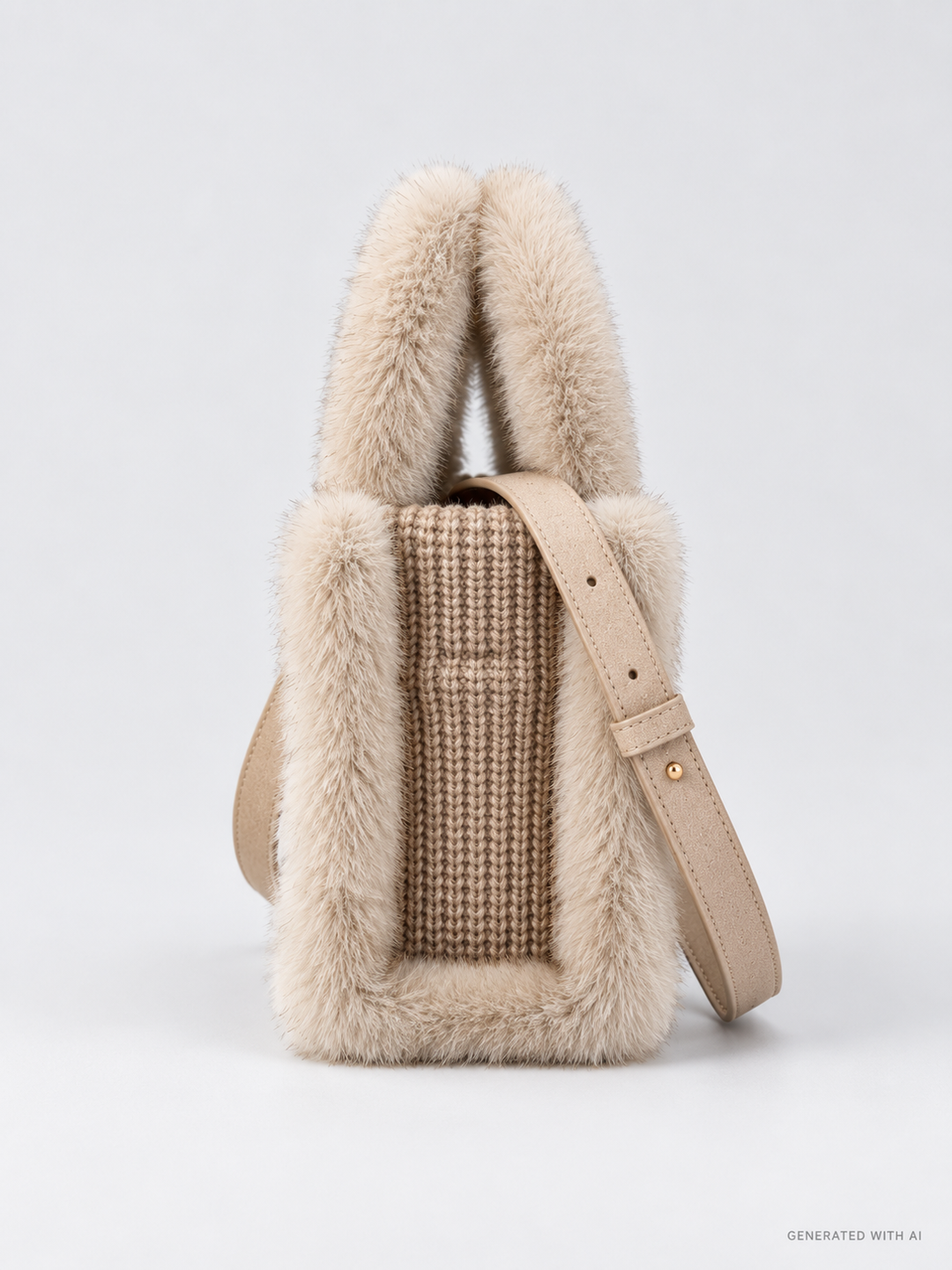 Borsa Vanity Mini Shearling