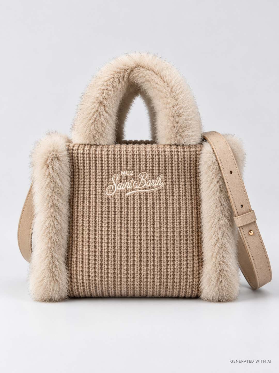 Borsa Vanity Mini Shearling