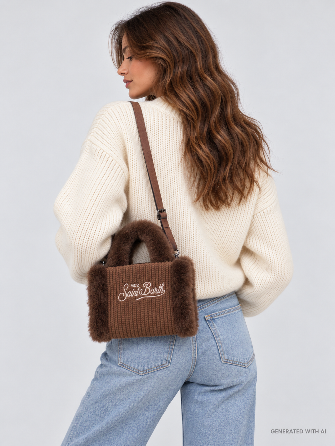 Borsa Vanity Mini Shearling