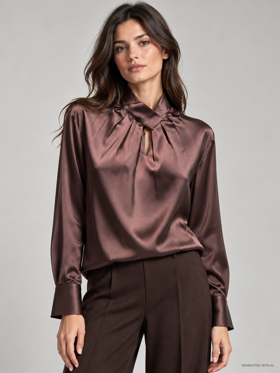Camicia nodo in raso