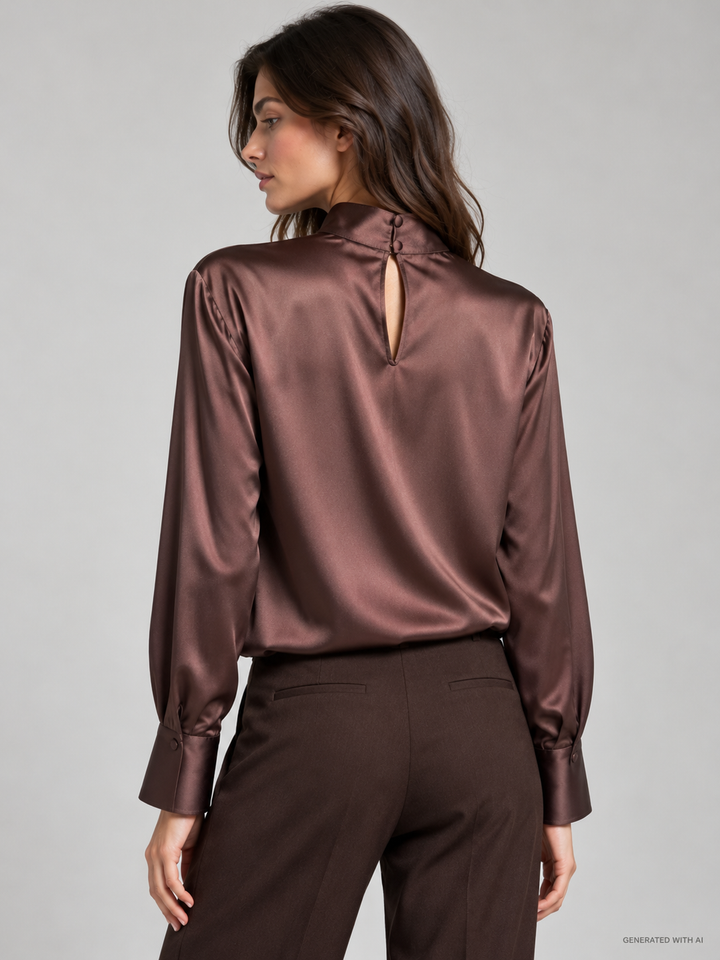 Camicia nodo in raso