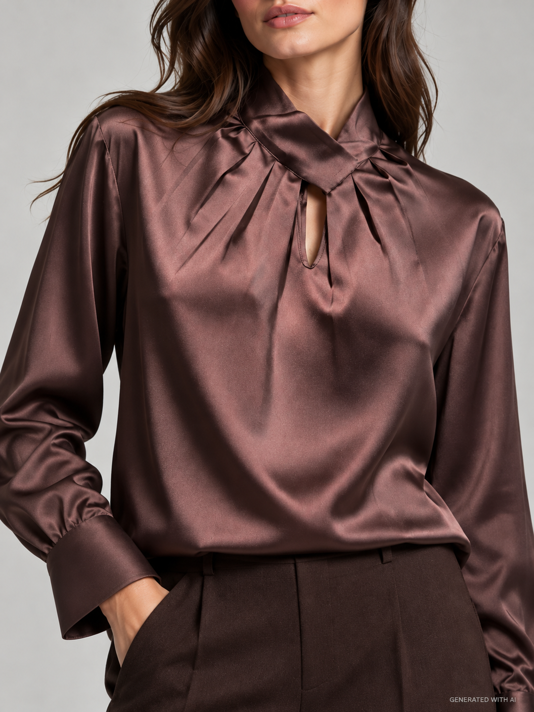 Camicia nodo in raso
