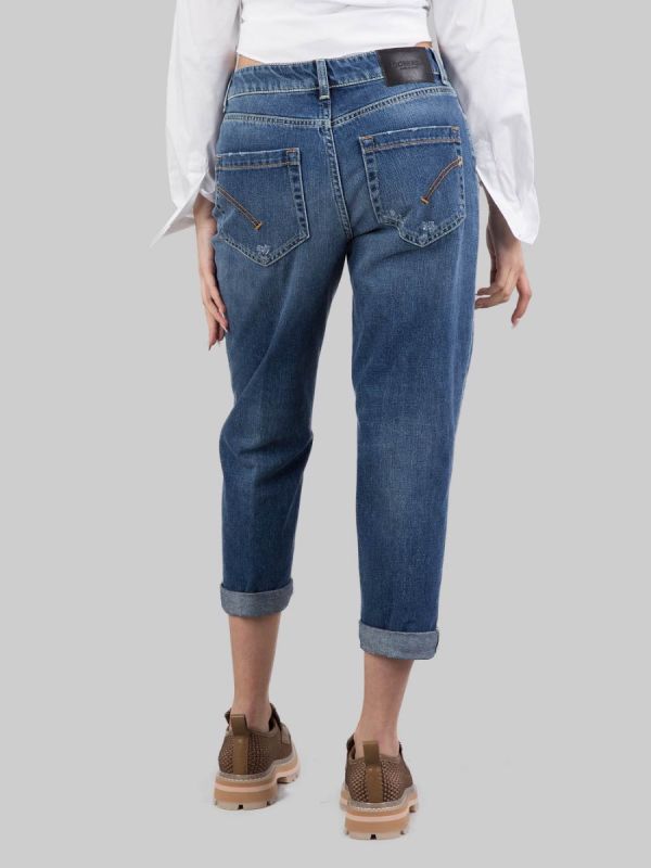 JEANS KOONS LOOSE FIT IN COTONE CON BOTTONI GIOIELLO