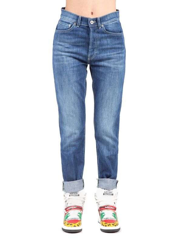 JEANS NINA IN DENIM ELASTICIZZATO A VITA ALTA