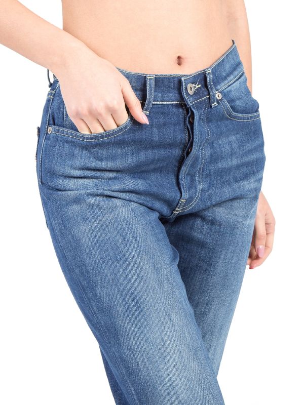 JEANS NINA IN DENIM ELASTICIZZATO A VITA ALTA
