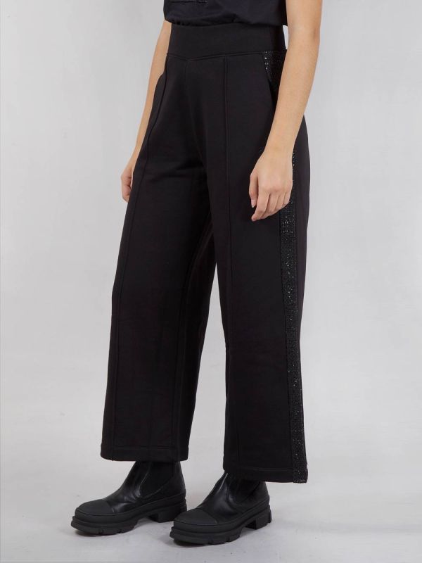 JOGGER CON INSERTO LATERALE IN BOUCLÉ