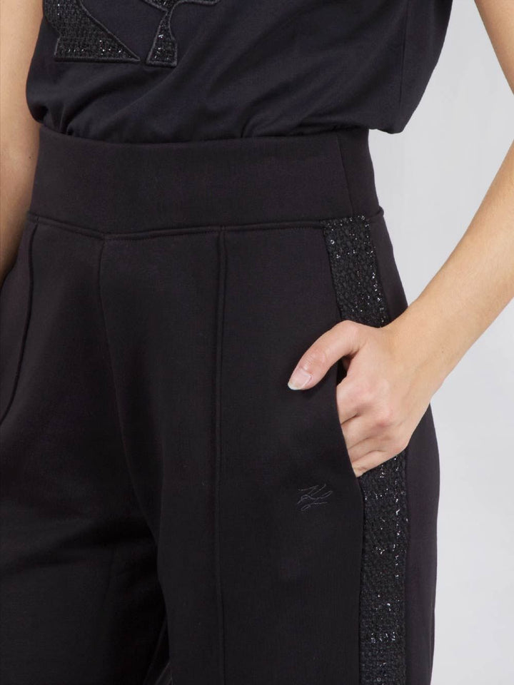 JOGGER CON INSERTO LATERALE IN BOUCLÉ