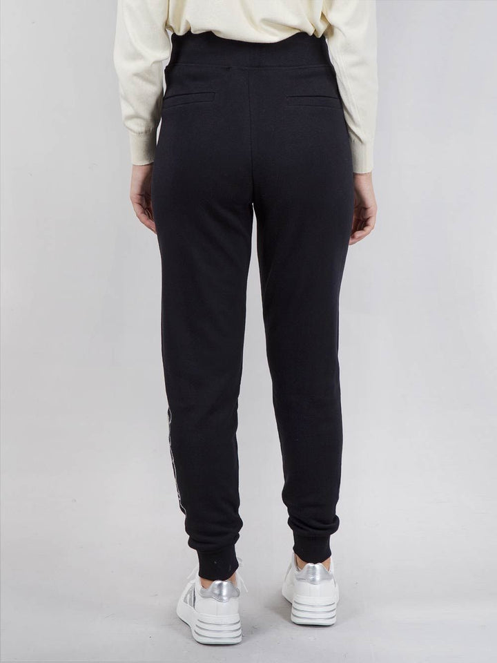 JOGGER IN COTONE CON LOGO KARL IN STRASS