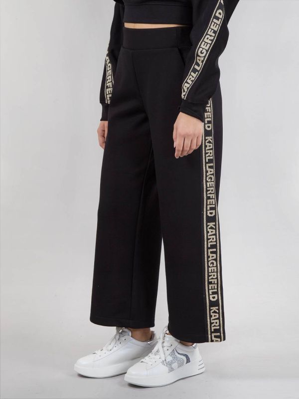 JOGGER IN COTONE CON NASTRO LOGATO