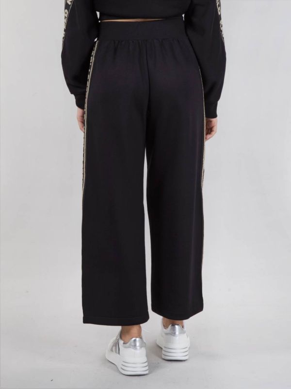 JOGGER IN COTONE CON NASTRO LOGATO