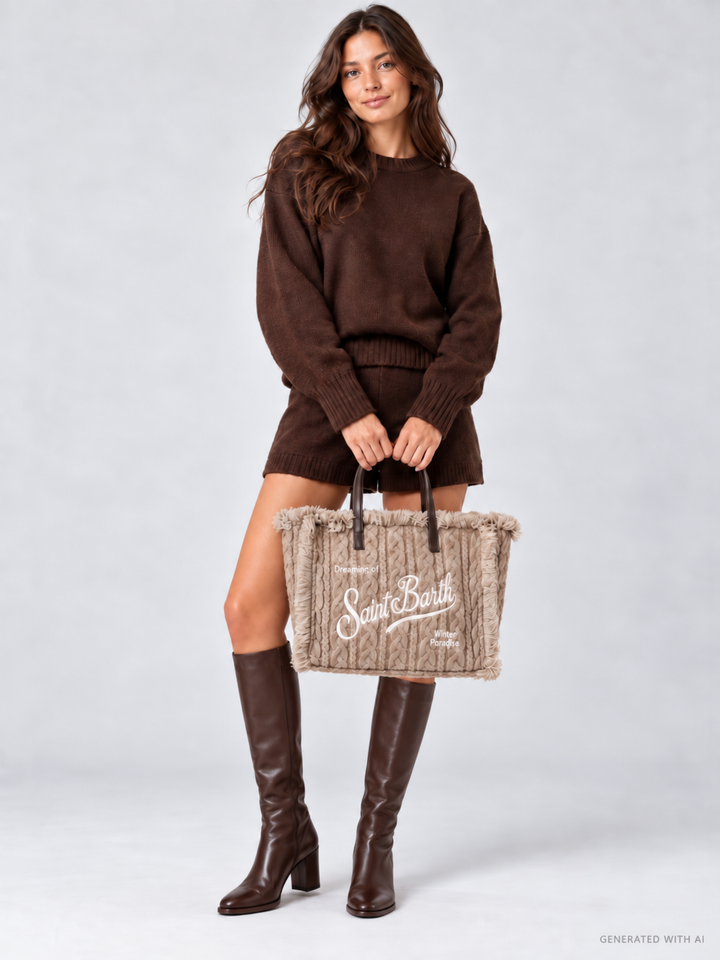 Borsa Colette in maglia a trecce