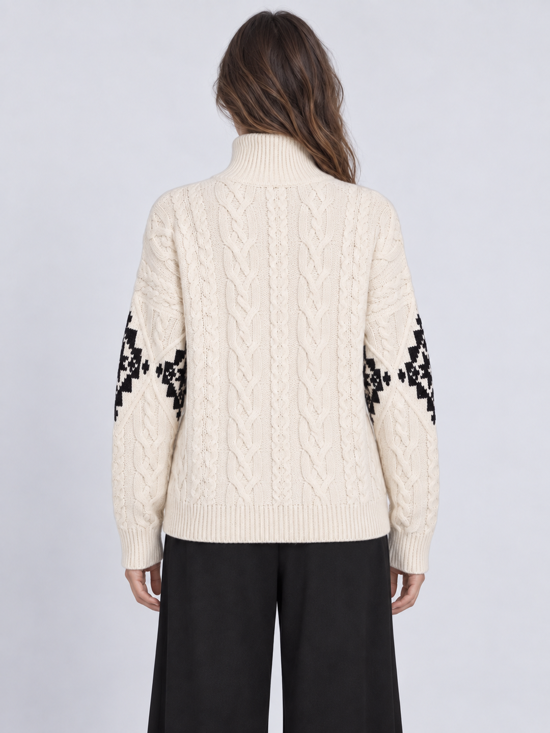 Maglia a Trecce con Rombi