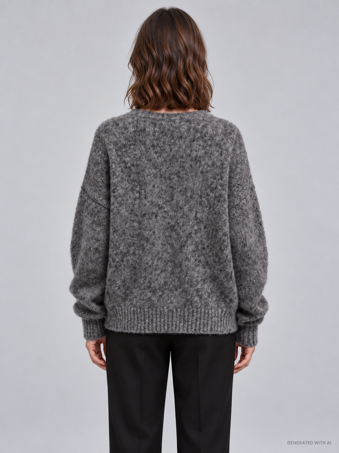 Maglione oversize con scollo a V