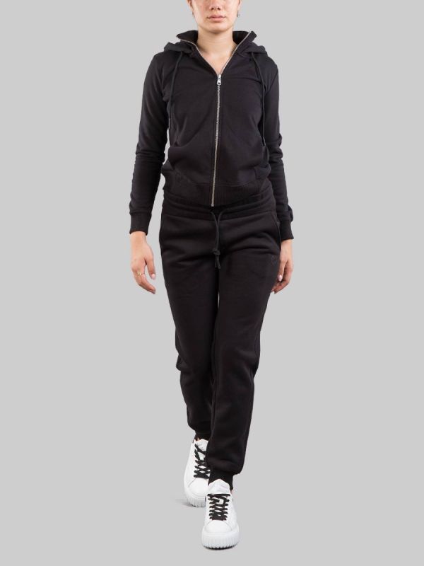 PANTALONI NERI IN COTONE INVERNALE CON LOGO COLMAR GLITTER