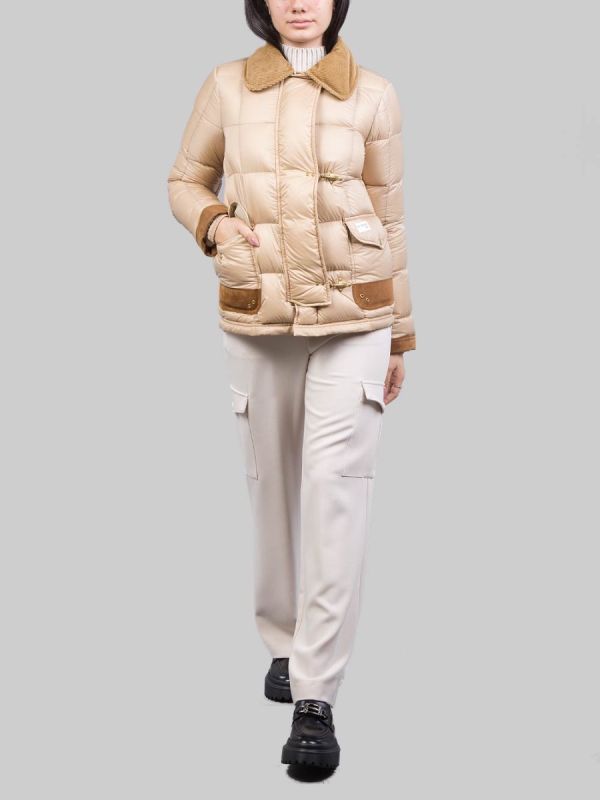 PIUMINO CORTO ARCHIVE BEIGE 3 GANCI