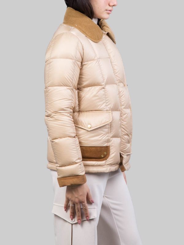PIUMINO CORTO ARCHIVE BEIGE 3 GANCI