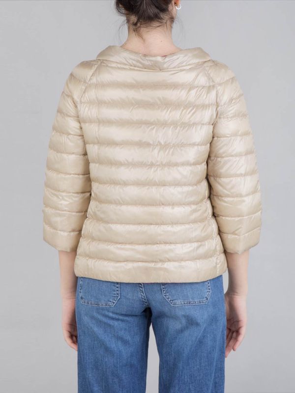 Puffer Coat Herno Piumino Beige Buy SHORT DOWN JACKET WITH