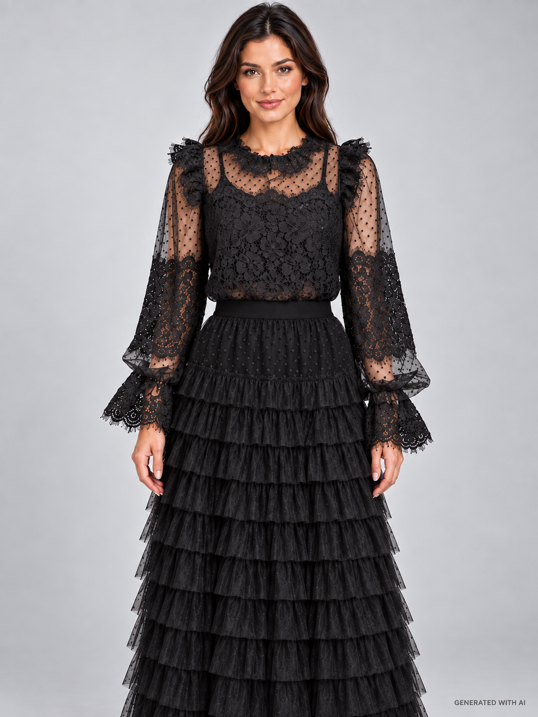 Blusa in pizzo