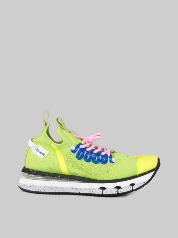 SNEAKER NIKHO LIME IN TESSUTO TECNICO ELASTICIZZATO