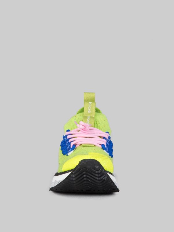 SNEAKER NIKHO LIME IN TESSUTO TECNICO ELASTICIZZATO