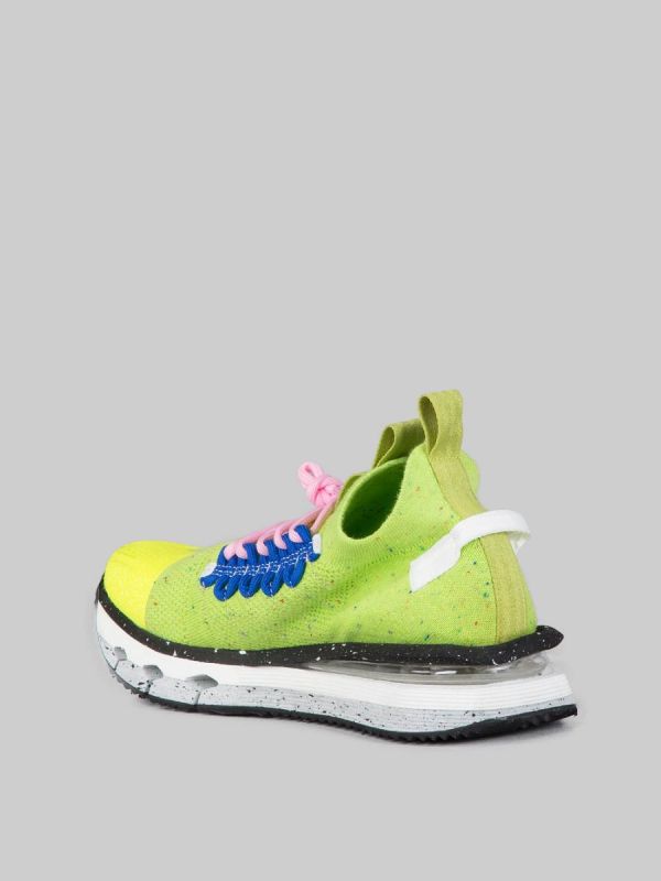 SNEAKER NIKHO LIME IN TESSUTO TECNICO ELASTICIZZATO
