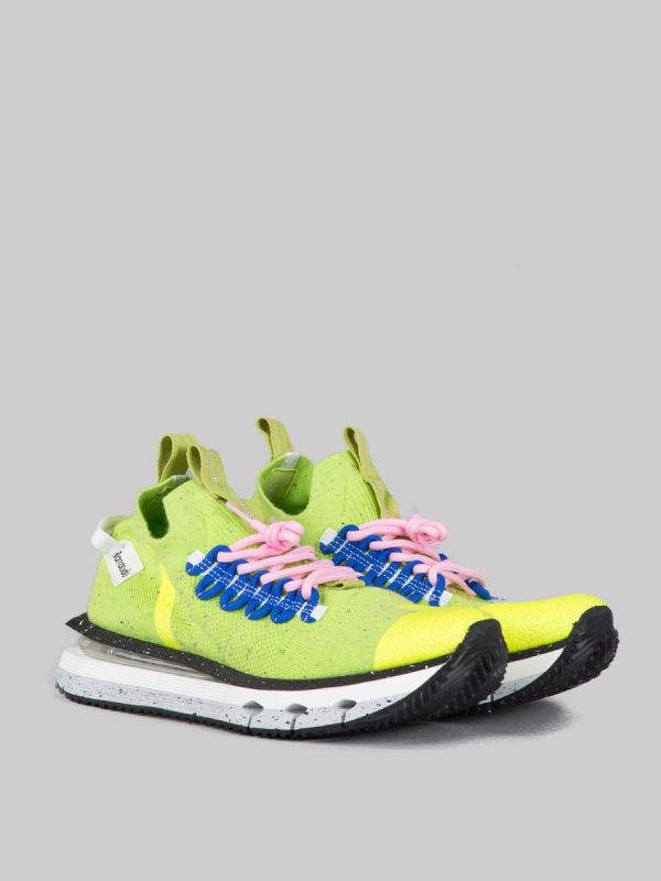 SNEAKER NIKHO LIME IN TESSUTO TECNICO ELASTICIZZATO