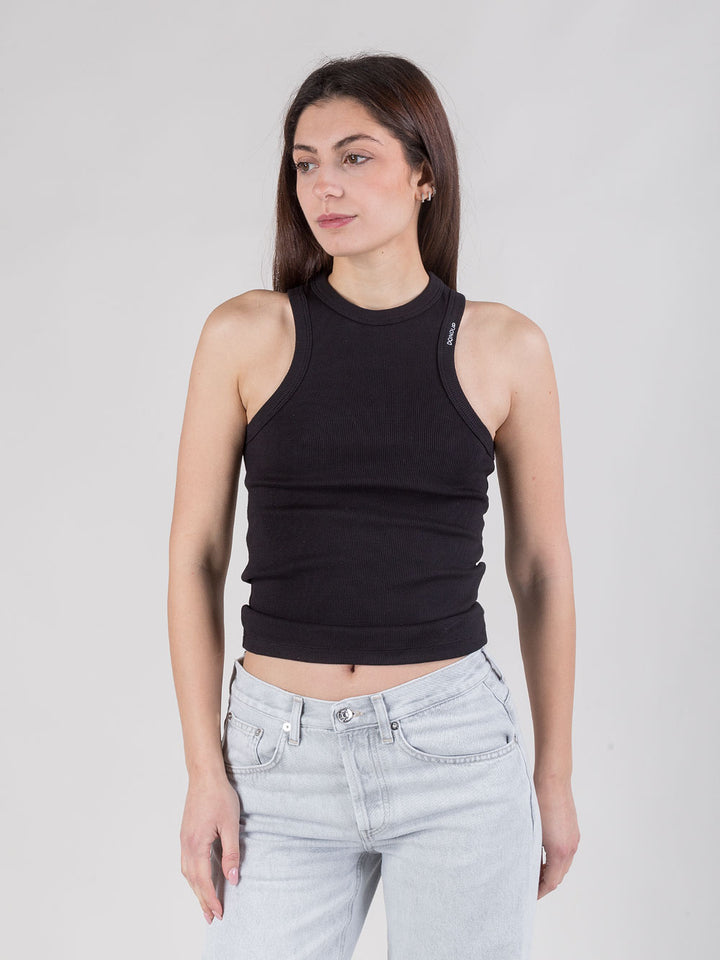 Top canotta a costine