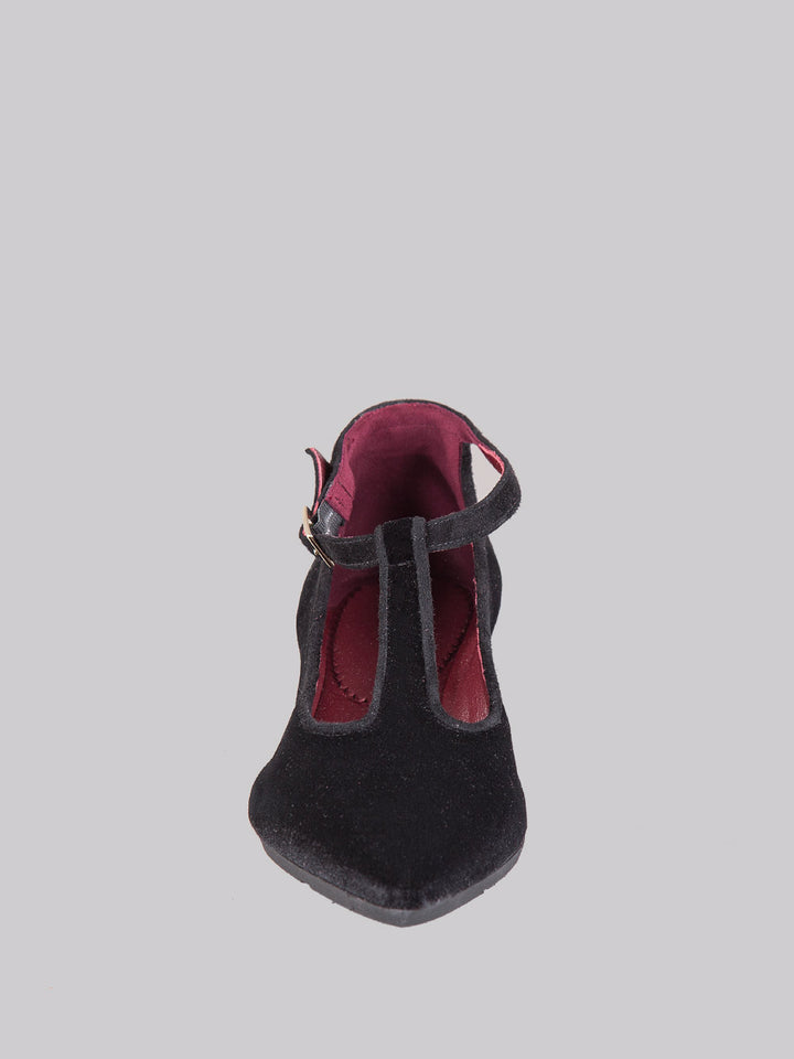 Velvet ballerinas