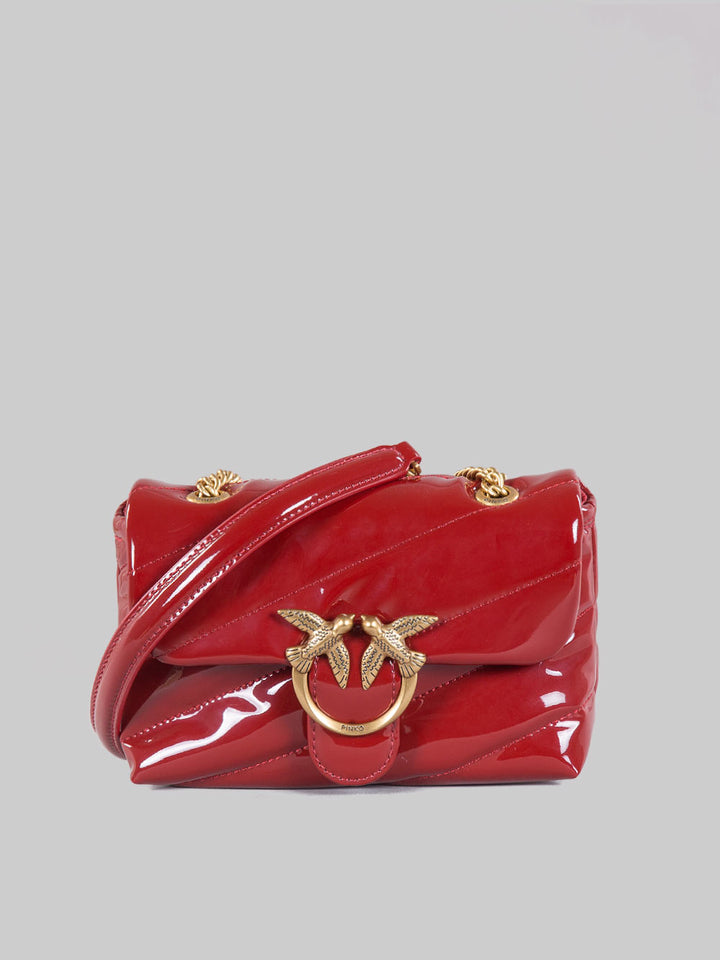 Love puff baby patent leather bag