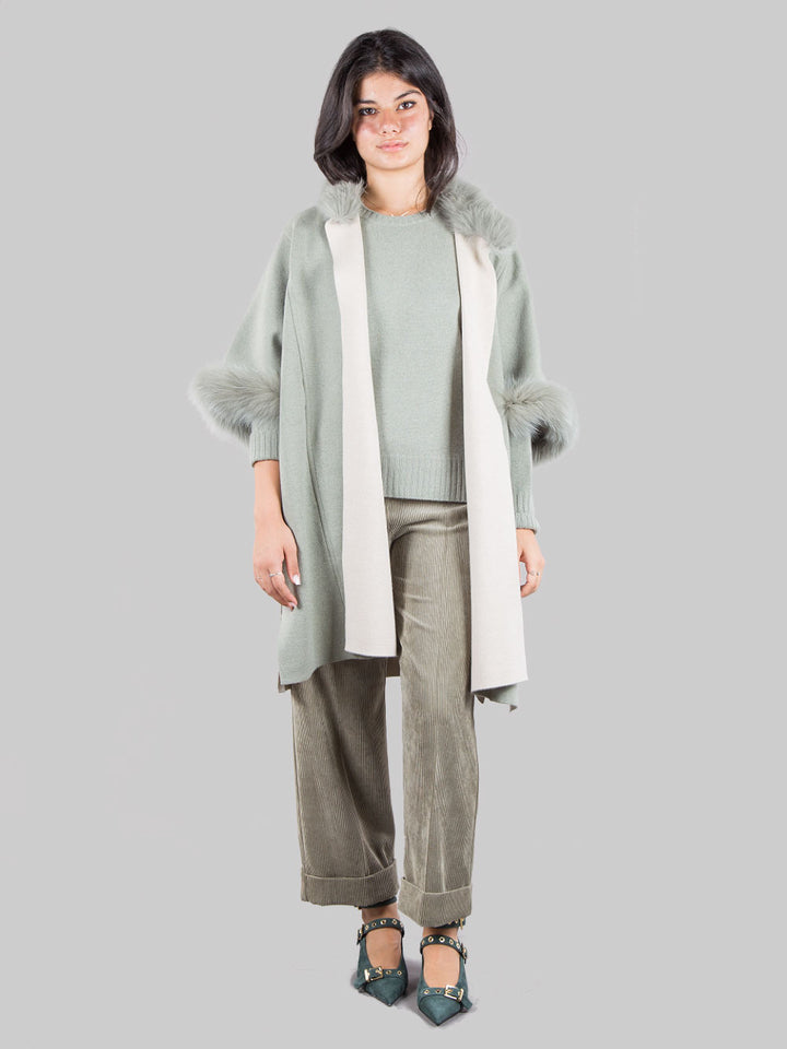 Cashmere cape