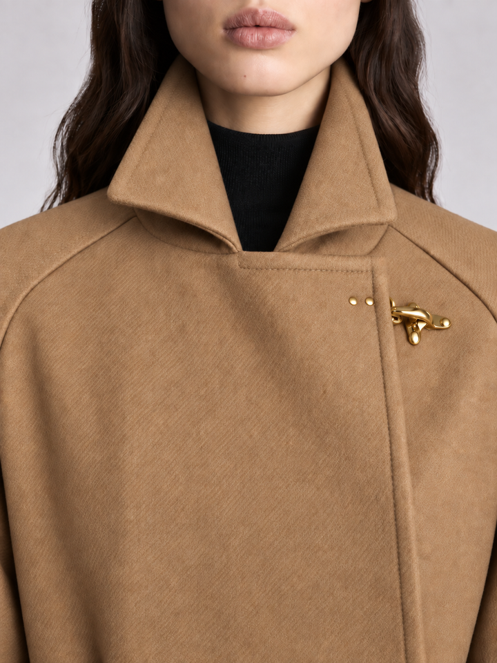 Cappotto lungo in lana e cashmere