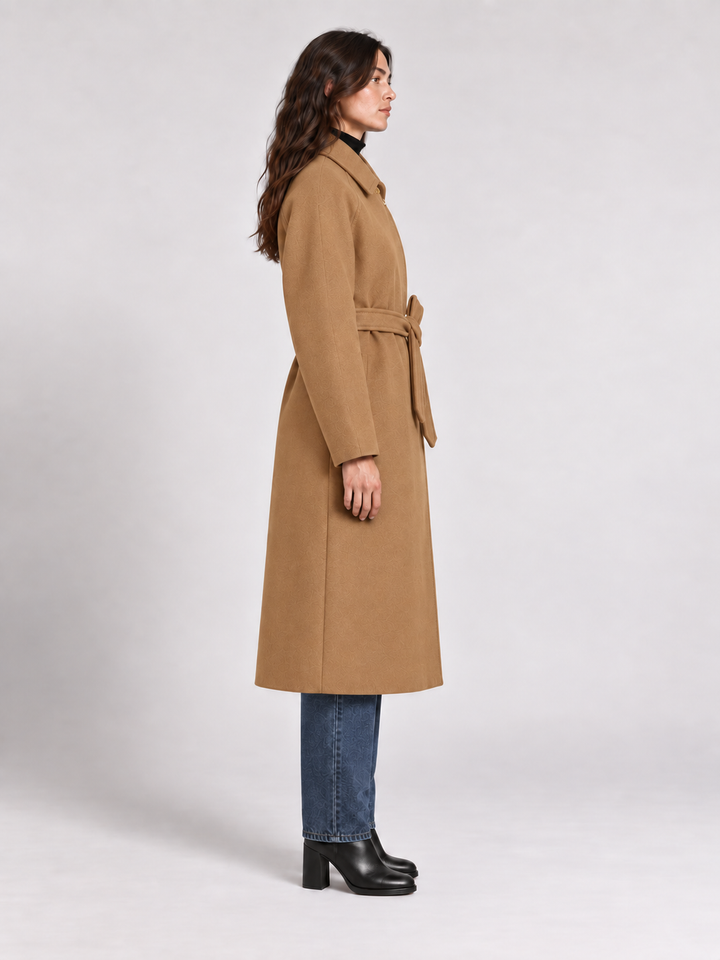 Cappotto lungo in lana e cashmere