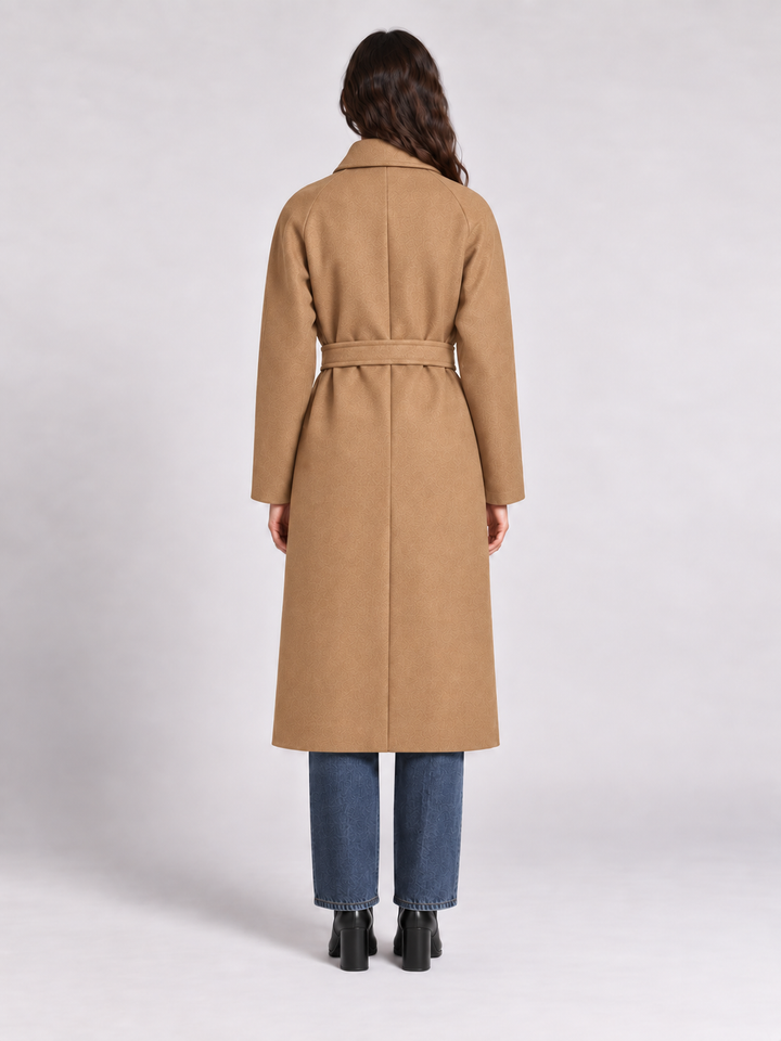 Cappotto lungo in lana e cashmere