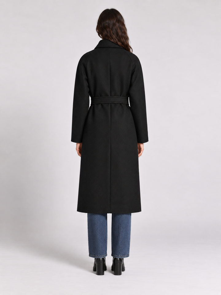 Cappotto lungo in lana e cashmere