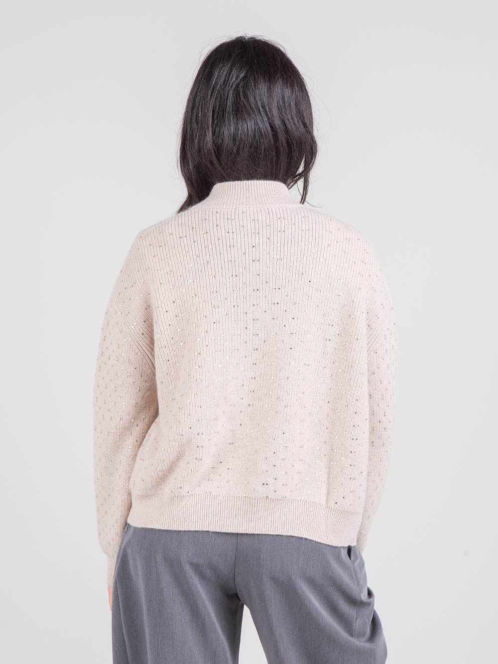 Cardigan con applicazioni
