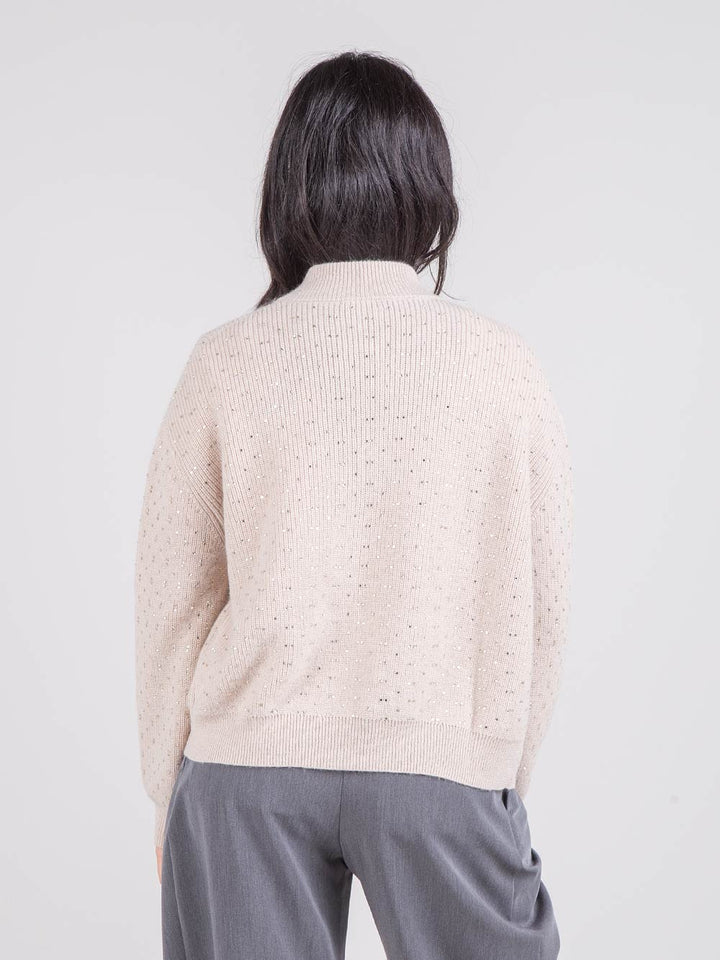 Cardigan con applicazioni