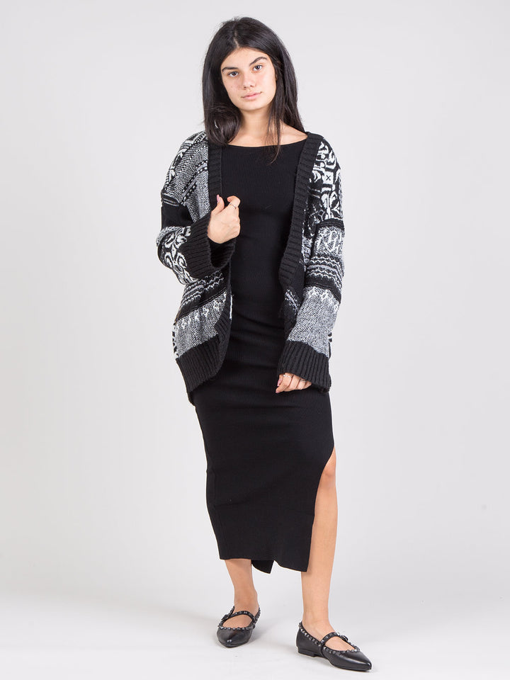 Cardigan con cintura
