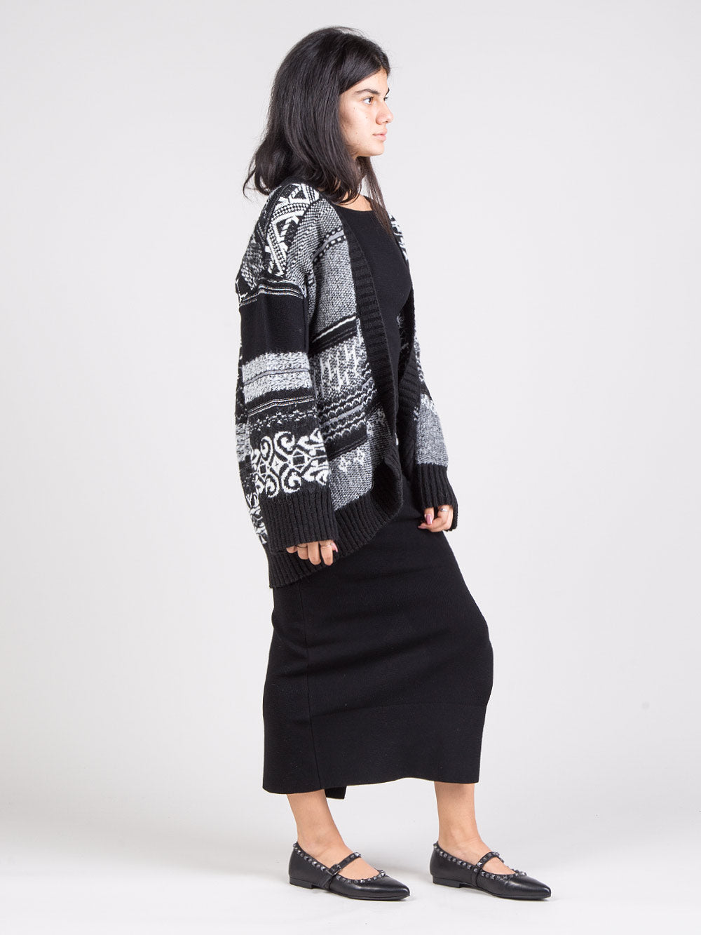 Cardigan con cintura
