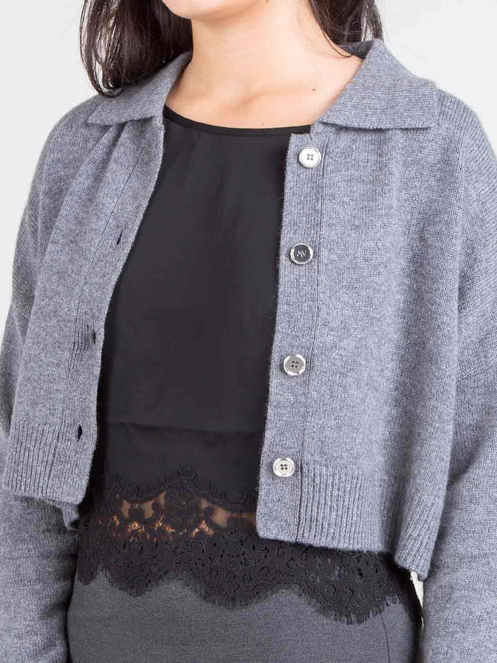 Cardigan con top