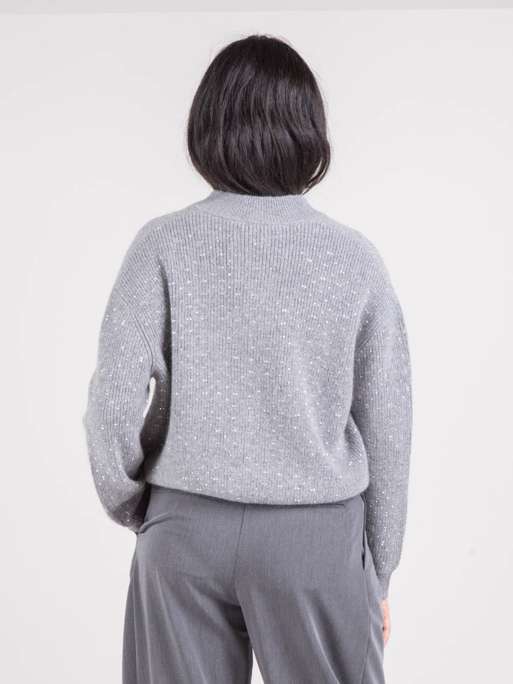Cardigan con applicazioni