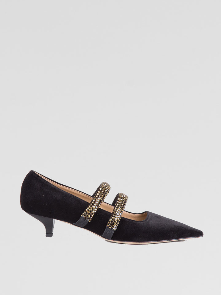 Velvet décolleté