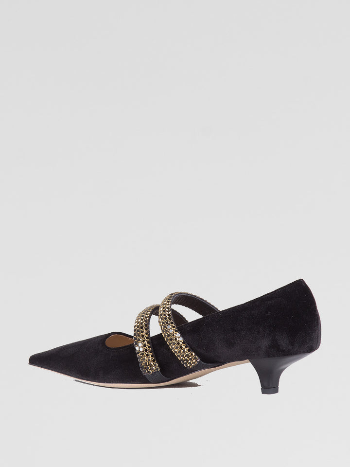 Velvet décolleté