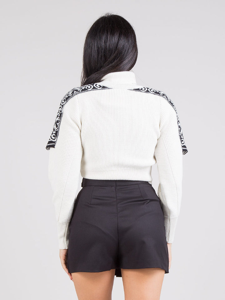 Dolcevita crop jacquard