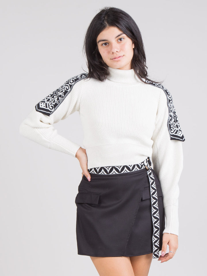 Dolcevita crop jacquard
