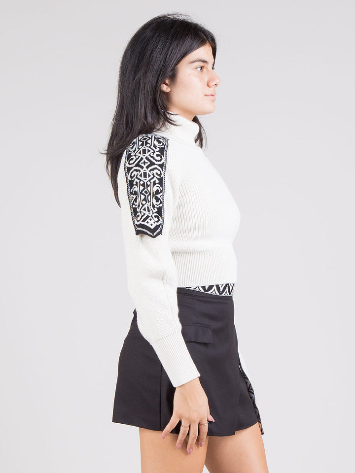 Dolcevita crop jacquard