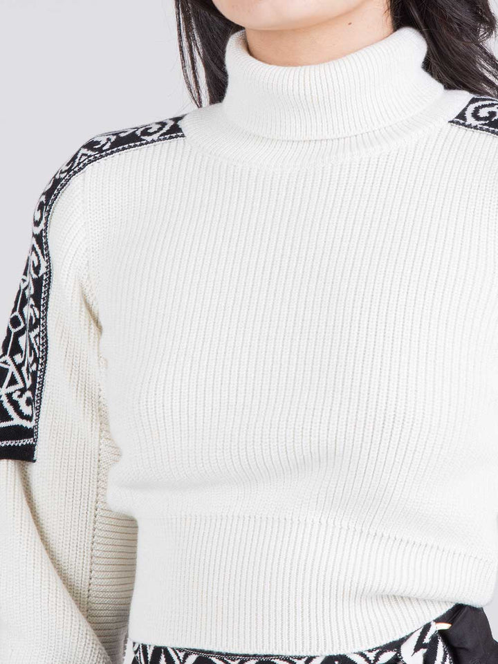 Dolcevita crop jacquard