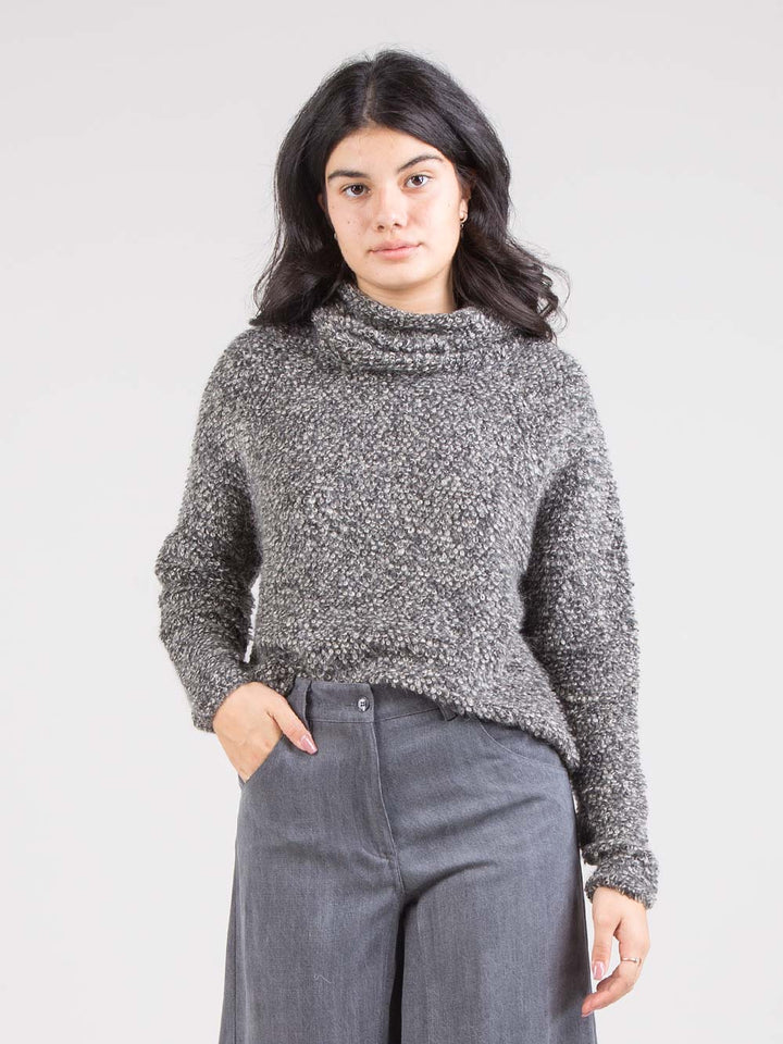 High neck sweater